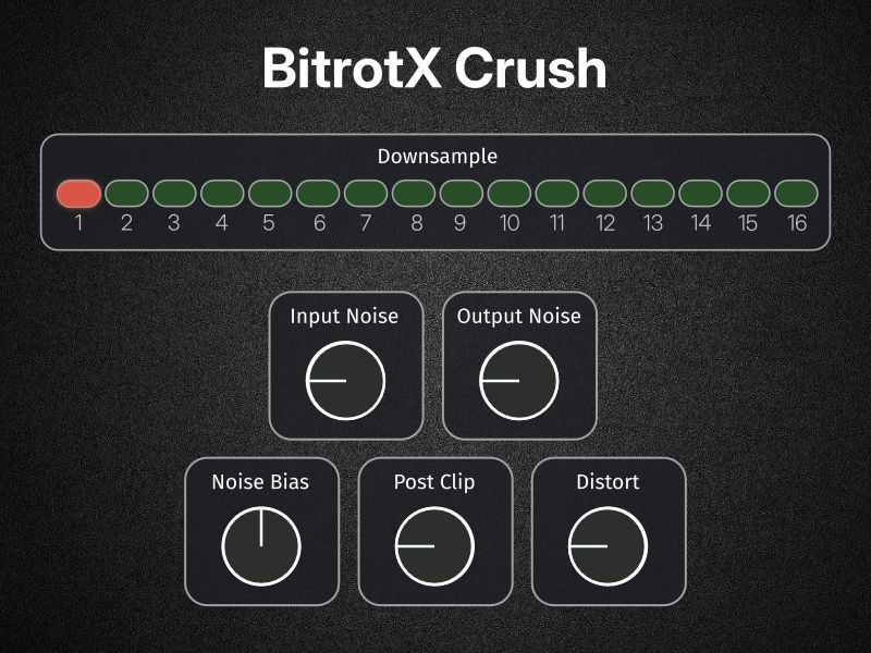 A screenshot of BitrotX Crush